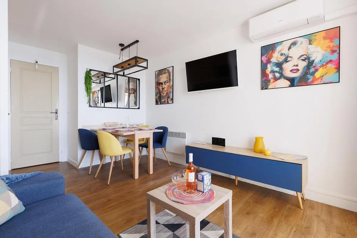 Apartment Residence Piscine Vue Mer Parking 4 Personnes Cannes